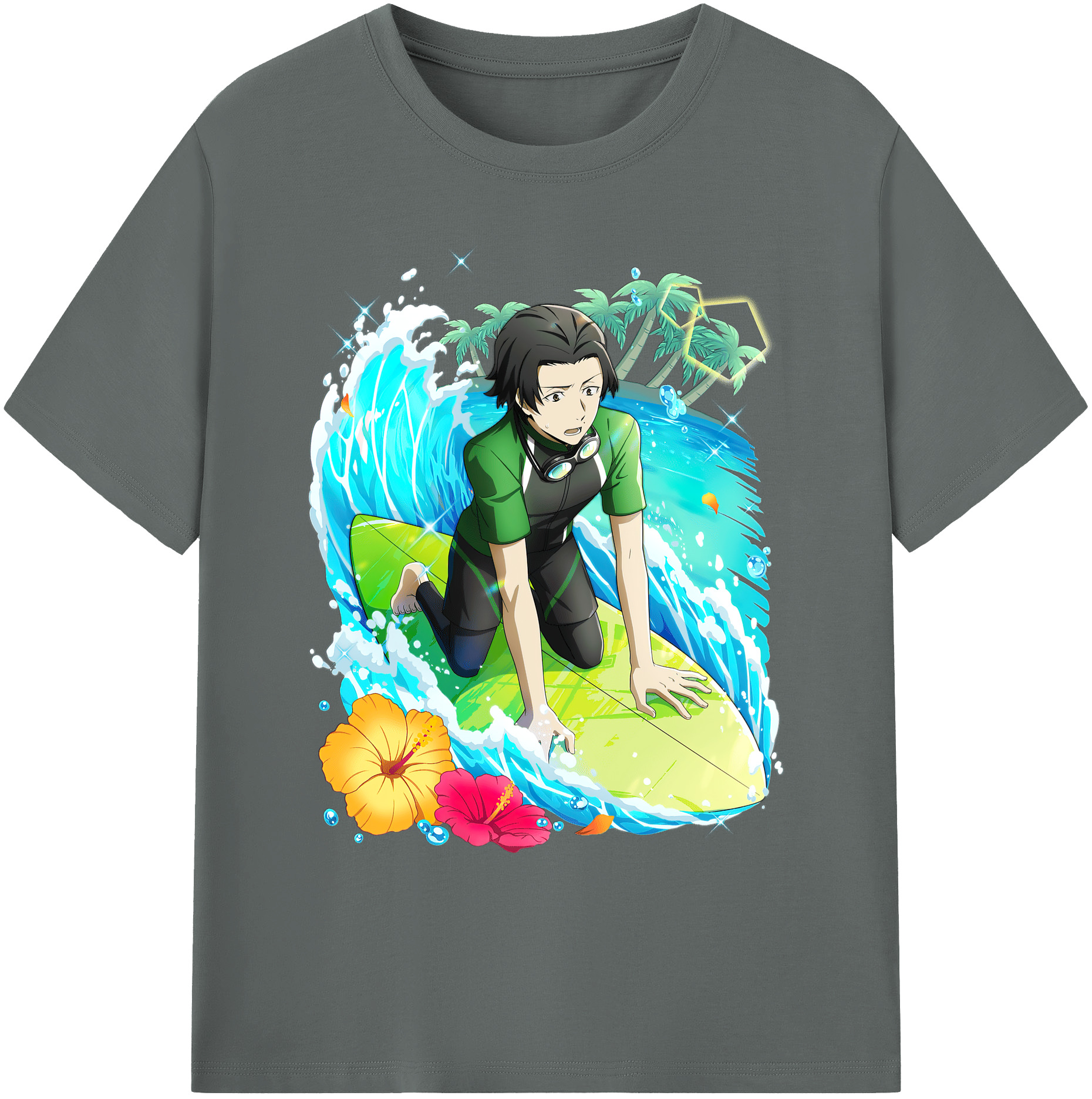 （画像用） 文豪ストレイドッグス Bungo Stray Dogs 綿100％ メンズ半袖Tシャツ｜肌触りやわらか＆通気性